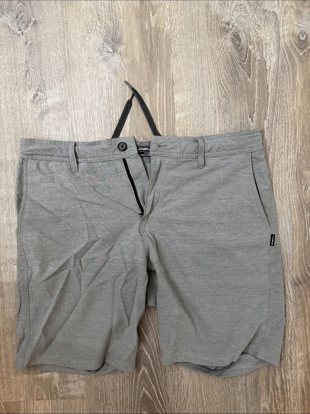 O'Neill Men’s Gray Flat Front Chino-Style Shorts